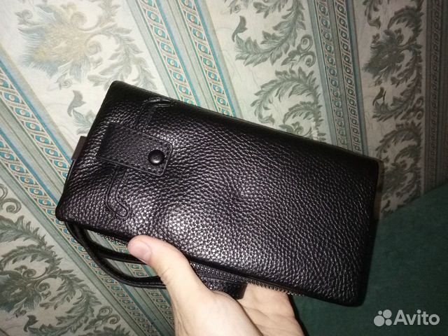 Кожаное портмоне, клатч, кошелек Armani, новый
