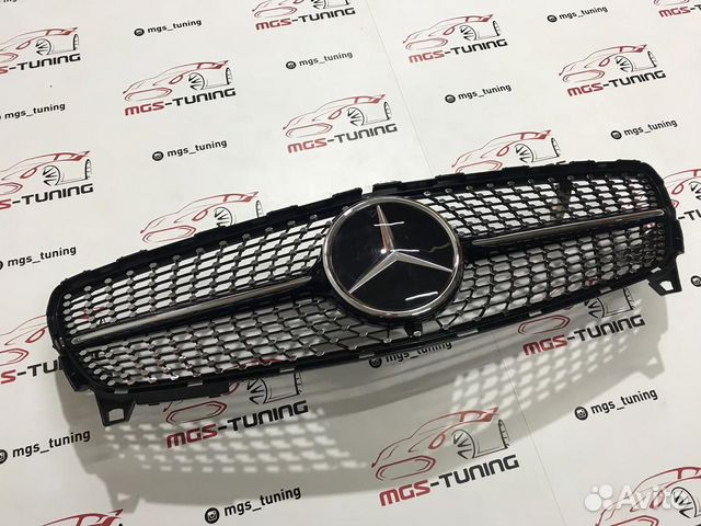Решетка A-Class w176 Diamond black 15-18 Дистроник Решетка A-Class w176 Diamond black 15-18 Дистроник