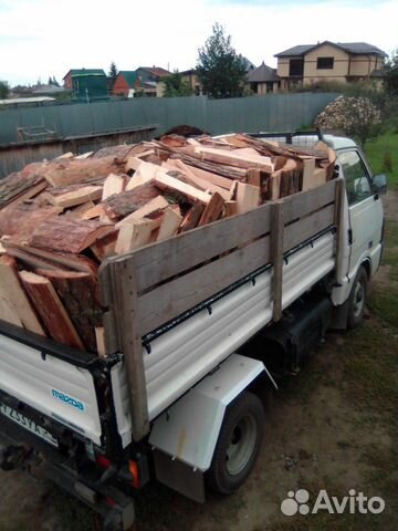 Дрова (береза, сосна), песок, земля