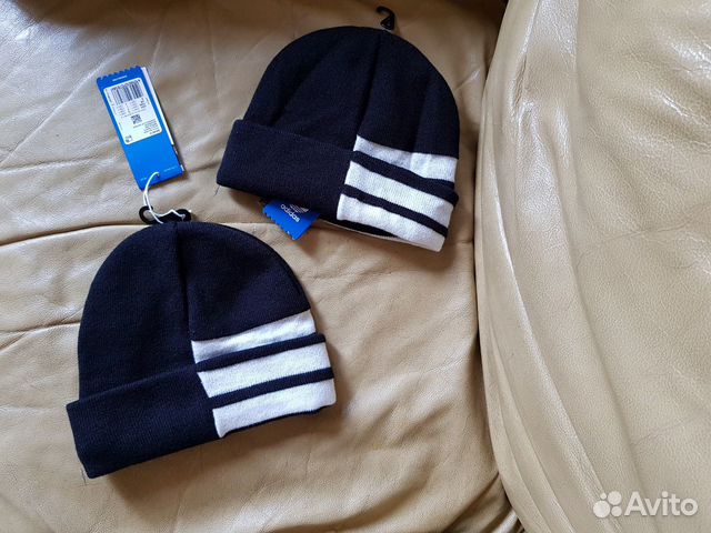 Шапка Adidas детская новая утеплённая р. 52-54