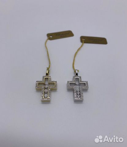 Крест chopard из золота с бриллиантами