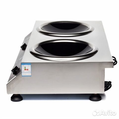 Вок 7 кВт. 2 конфорочная индукционная плита