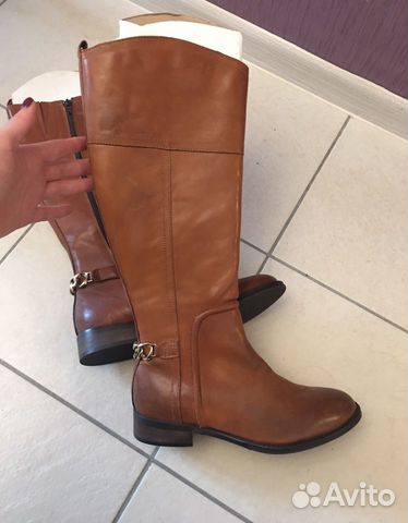 Новые кожаные сапоги на утеплителе Aldo