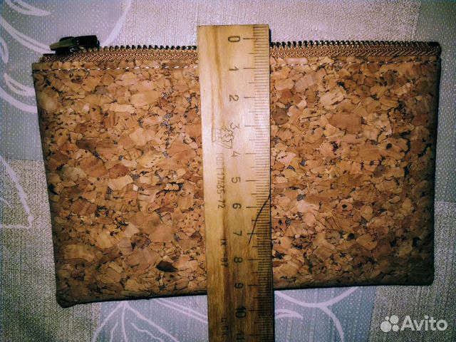 Косметичка из пробкового материала, новая