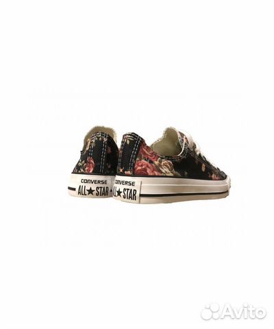 Кеды женские flowers black converse Кеды женские flowers black converse