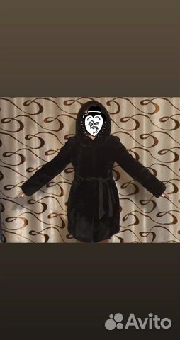 Мутоновая шуба с капюшоном