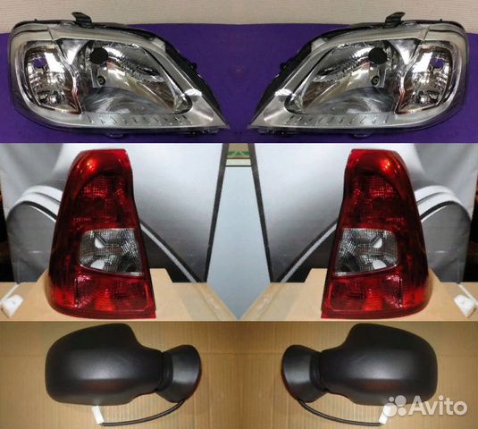 Фары фонари и зеркала для Рено Логан 2005-2008 Фары фонари и зеркала для Рено Логан 2005-2008