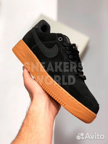 Nike Air Force 1 07 Suede черные