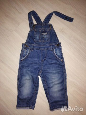 Комбинезон джинсовый Zara, р.82 Комбинезон джинсовый Zara, р.82