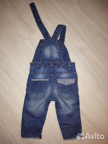 Комбинезон джинсовый Zara, р.82 Комбинезон джинсовый Zara, р.82