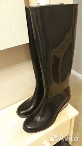 Сапоги резиновые черные, размер 39 Сапоги резиновые черные, размер 39