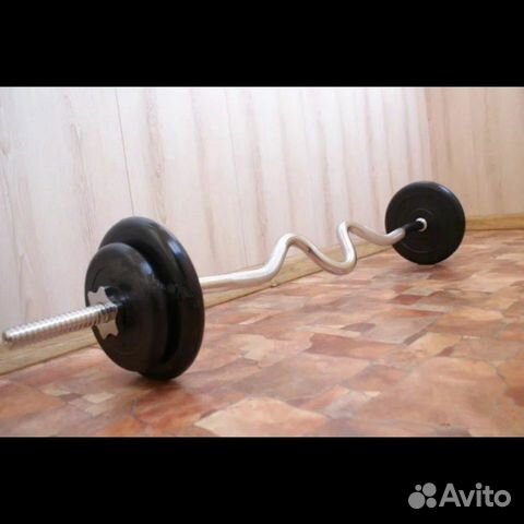 Штанга EZ Обрезиненные диски