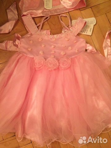Праздничное платье на девочку 86-94 см