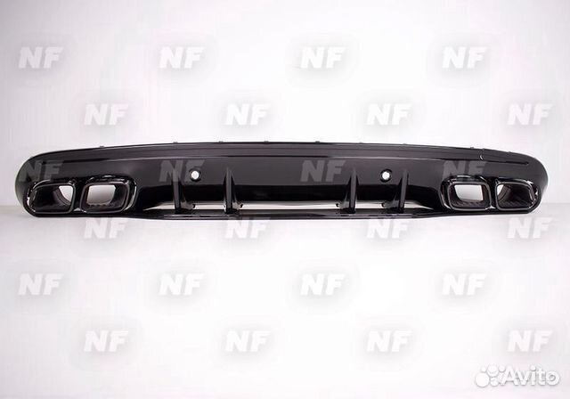 Диффузор с насадками 63 AMG Mercedes W205 Coupe