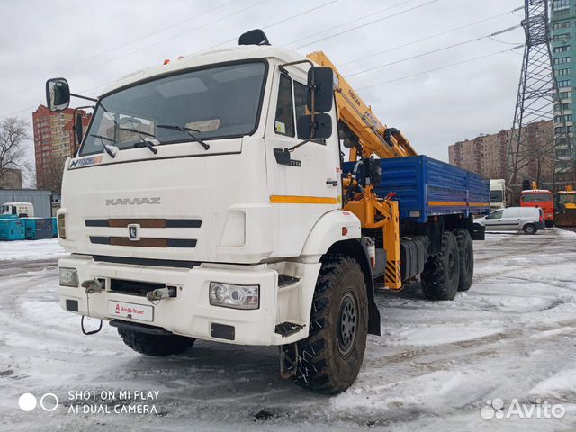 Камаз 43118- бортовая с кму soosan, 2018г
