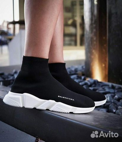 Кроссовки Balenciaga Speed Trainer black&white Кроссовки Balenciaga Speed Trainer black&white