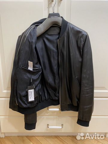 Dolce&Gabbana куртка кожаная, (оригинал) 54 размер Dolce&Gabbana куртка кожаная, (оригинал) 54 размер