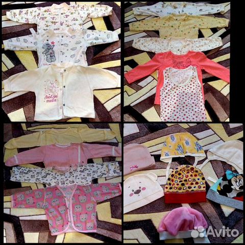 Одежда на девочку от рождения до года