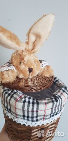 Корзинка плетенная (Заяц) Корзинка плетенная (Заяц)