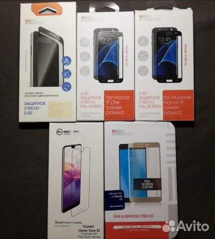 Защитные стекла и чехлы на Huawei / Honor