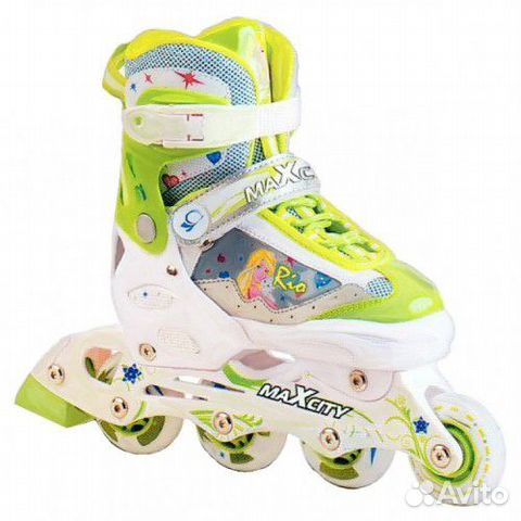 Роликовые коньки MaxCity Rio зеленые Роликовые коньки MaxCity Rio зеленые