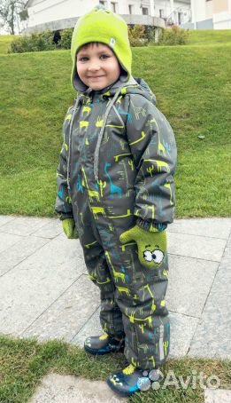 Новый Весна Комбез Nikastyle д/м,сер-сал,р.98 см Новый Весна Комбез Nikastyle д/м,сер-сал,р.98 см