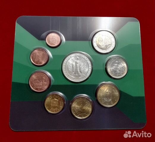 Набор Сан-Марино 2019 год (8 монет + 5 серебро)