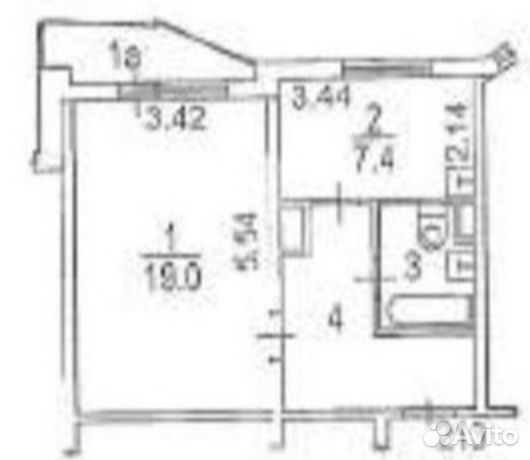 1-к квартира, 37.7 м², 6/21 эт.