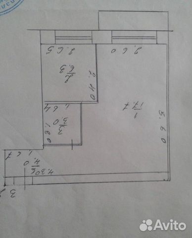 1-к квартира, 31 м², 3/3 эт. 1-к квартира, 31 м², 3/3 эт.