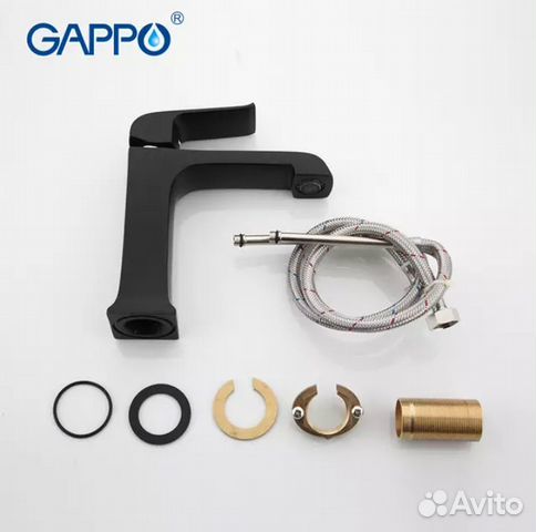 Смеситель для раковины Gappo G1050(черный)