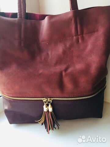 Сумка женская большая коричневая
