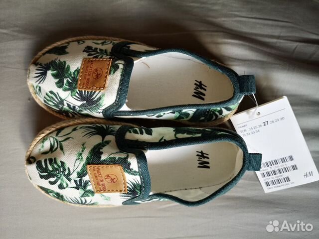 Эспадрильи Hm новые 27 EUR