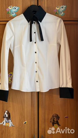 Alexander Maсqueen белая рубашка с контрастным вор Alexander Maсqueen белая рубашка с контрастным вор