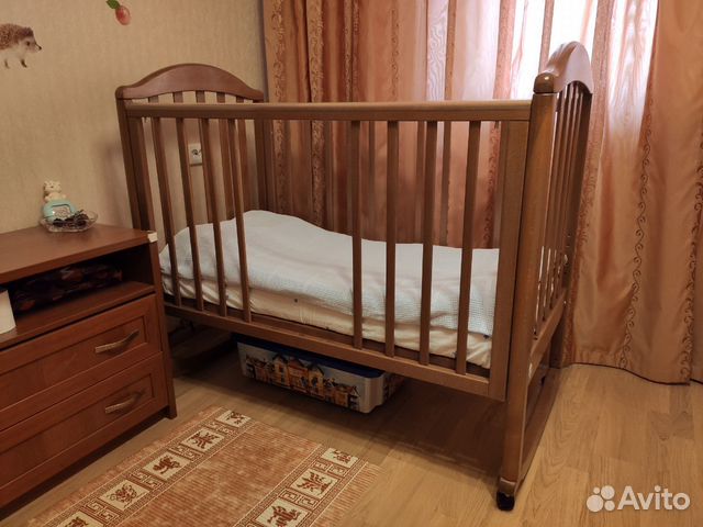 Кроватка Кубаньлесстрой + матрас Кроватка Кубаньлесстрой + матрас