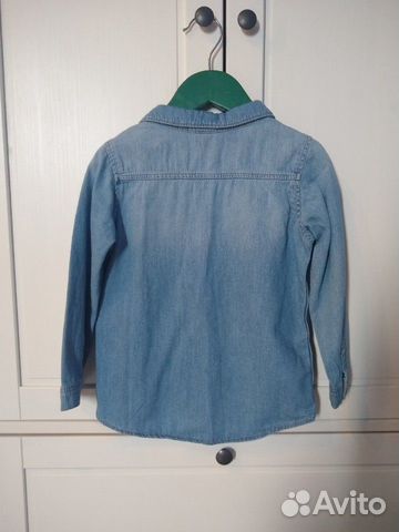 Джинсовая рубашка H&M 98р Джинсовая рубашка H&M 98р