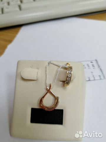 Серьги золото 585 арт107-6185/1 Серьги золото 585 арт107-6185/1