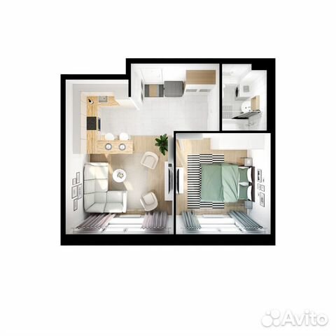 1-к квартира, 46.7 м², 6/14 эт.