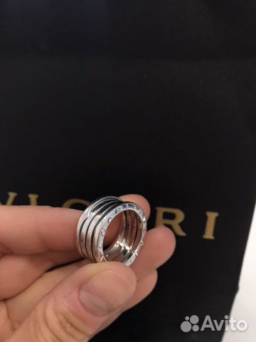 Золотое кольцо bvlgari b zero1