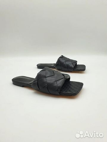 Шлепки женские Bottega Veneta кожа