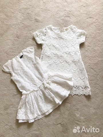 Платья летние 4-5 Armani, француз.марки, белое кот Платья летние 4-5 Armani, француз.марки, белое кот