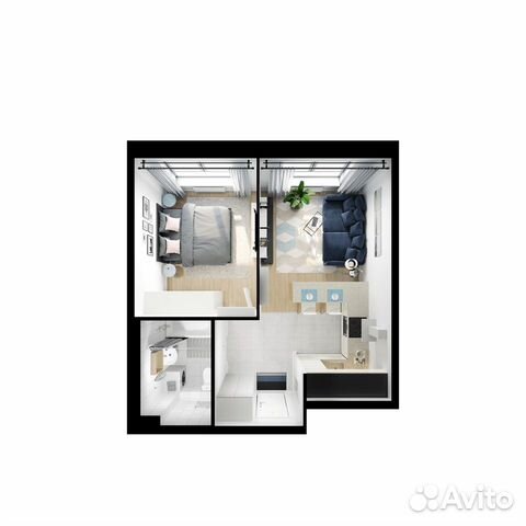 1-к квартира, 36.6 м², 16/25 эт.