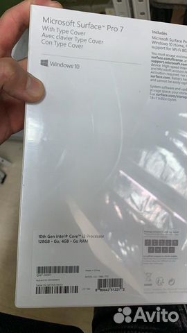 Планшет Microsoft Surface Pro 7 4Gb/128Gb with Typ