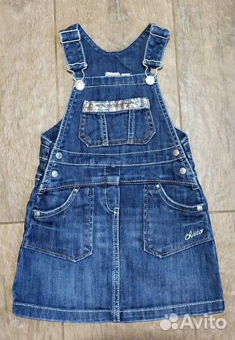 Джинсовый сарафан фирмы Chicco р.92-98