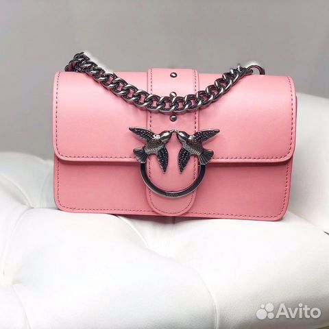Новая розовая Сумка pinko из натуральной кожи Новая розовая Сумка pinko из натуральной кожи