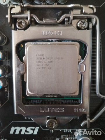 Материнская плата MSI с процессором Материнская плата MSI с процессором