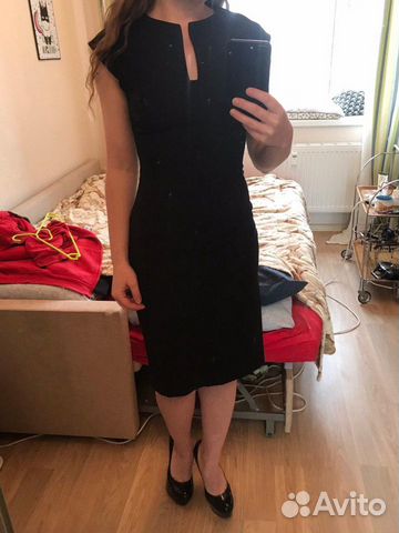 Платье-футляр Zara (чёрное) Платье-футляр Zara (чёрное)