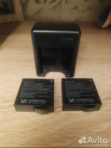 2 акб + зарядник для xiaomi yi 2 акб + зарядник для xiaomi yi