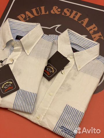 Paul&shark Yachting Рубашка Лён. Нов. L,XL
