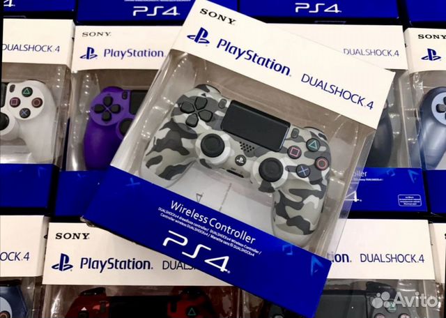 Геймпад ps4 dualshock 4 для PS4 Серый-камуфляж и д