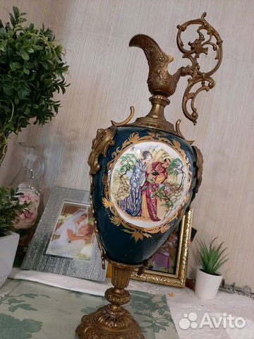 Кувшин - подсвечник.старинный.бронза